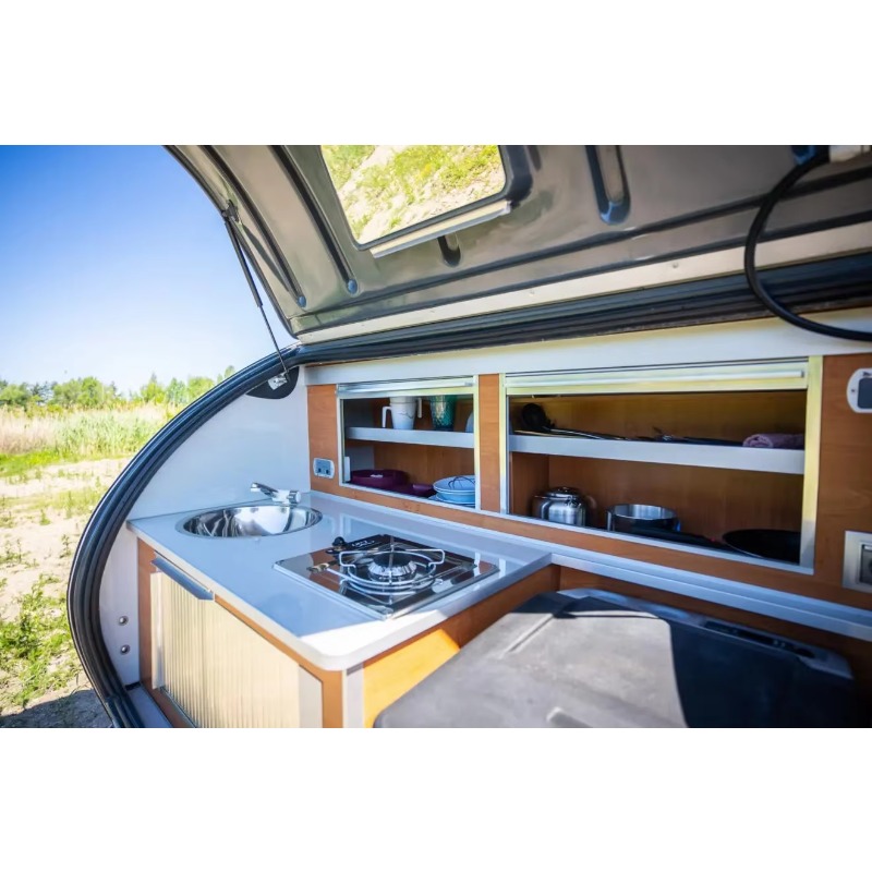 مقطورة متعددة الأغراض للرحلات  - مراجعة Camper Trailer Suspension Independent وسعره